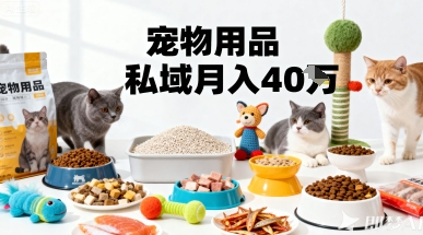 月变现40个！宠物用品私域运营的精准掘金之道玩法-财阁
