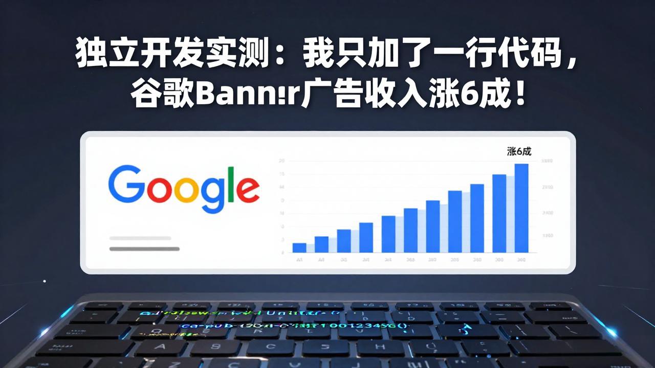 付费文章：独立开发实测：我只加了一行代码，谷歌Banner广告收入涨6成！-财阁