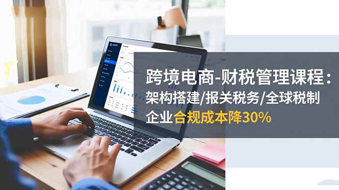 跨境电商-财税管理课程：架构搭建/报关税务/全球税制，企业合规成本降30%-财阁
