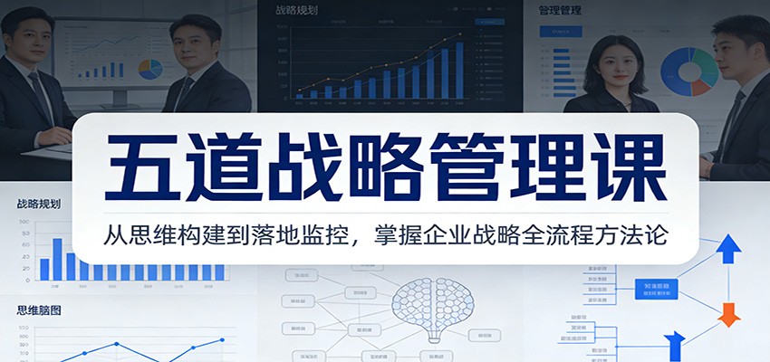 五道战略管理课：从思维构建到落地监控，掌握企业战略全流程方法论-财阁