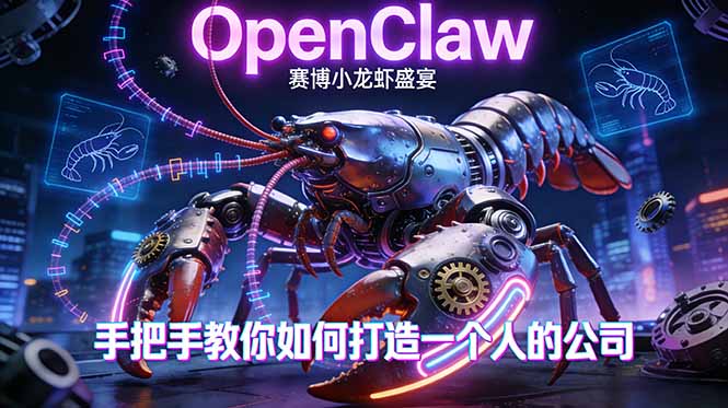 OpenClaw，小龙虾-从产品到爆款的成长之路，手把手教你如何打造一个人的公司-财阁