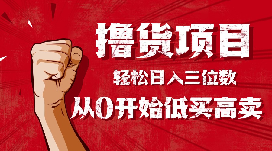 手把手教你撸货,从0开始低买高卖,小白轻松实现日入三位数!!!-财阁