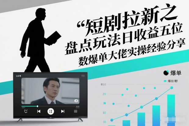 短剧拉新之盘点玩法日收益五位数爆单大佬实操经验分享-财阁