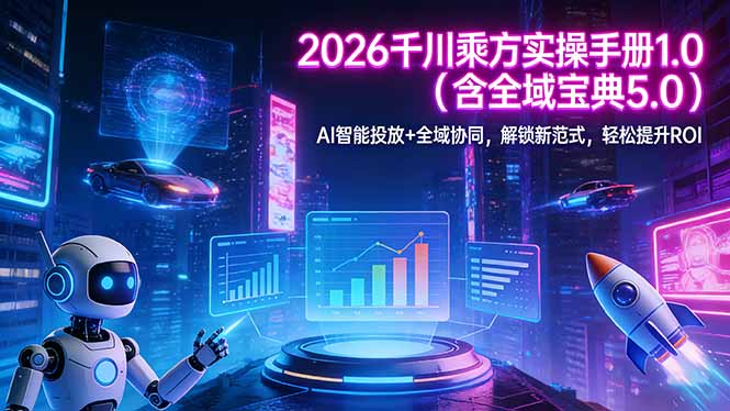 2026 千川乘方实操手册 1.0(含全域宝典 5.0-财阁