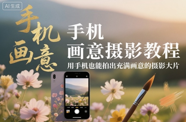 手机画意摄影教程，用手机也能拍出充满画意的摄影大片-财阁