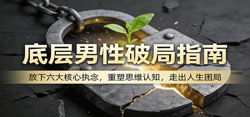底层男性破局指南：放下六大核心执念，重塑思维认知，走出人生困局-财阁