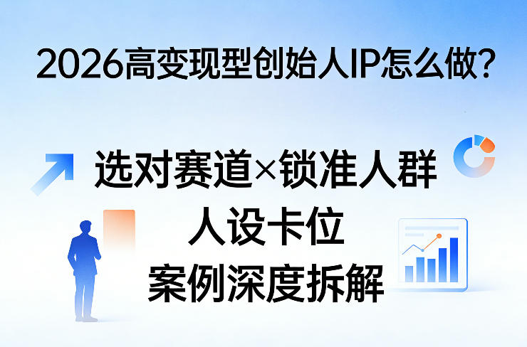 2026高变现型创始人IP怎么做？选对赛道×锁准人群×人设卡位×案例深度拆解-财阁