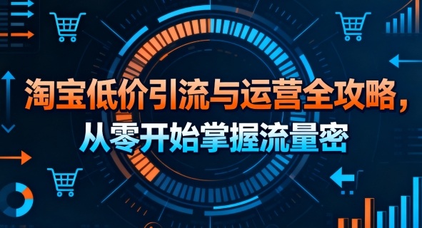 淘宝低价引流与运营全攻略，从零开始掌握流量密码-财阁