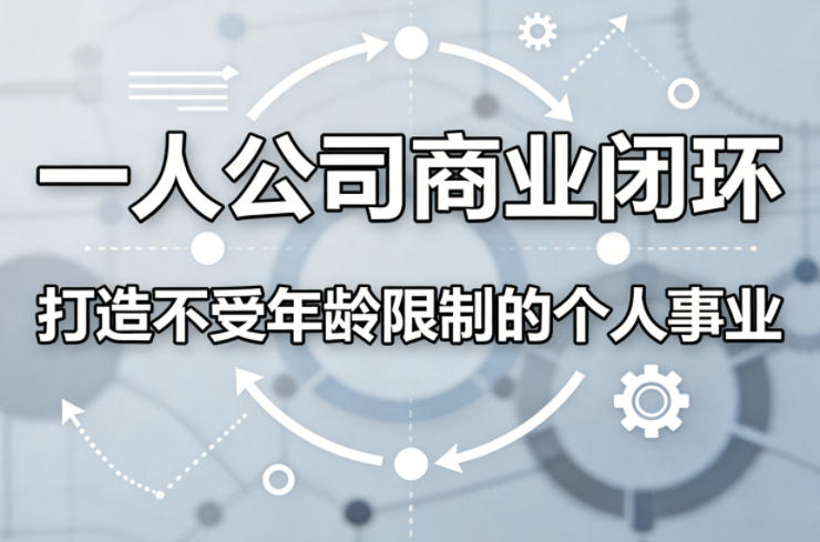 一人公司商业闭环，打造一份不受年龄限制的个人事业-财阁