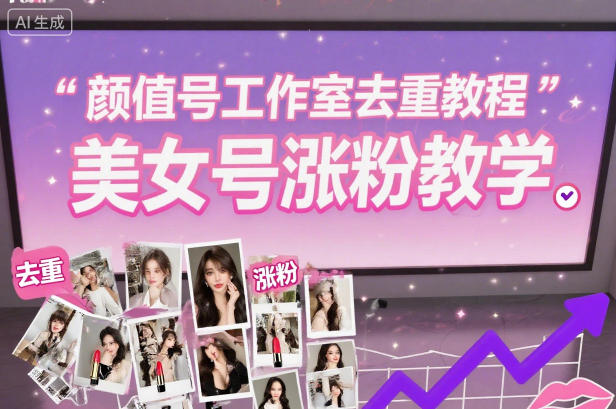 颜值号工作室去重教程，美女号涨粉教学-财阁