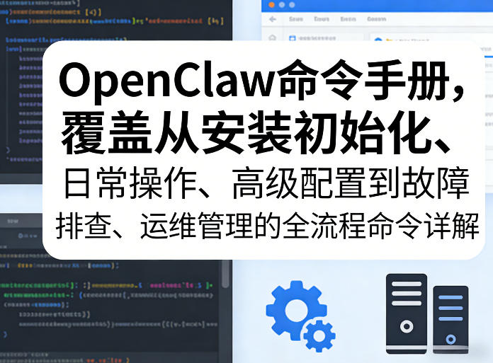 OpenClaw命令手册，覆盖从安装初始化、日常操作、高级配置到故障排查、运维管理的全流程命令详解-财阁