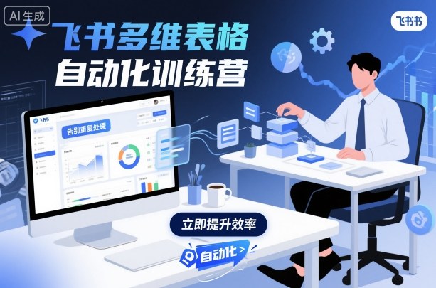 飞书多维表格自动化训练营，手把手教你告别重复处理，用多维表格开启高效办公新模式-财阁