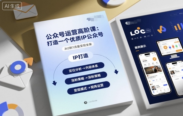 公众号运营高阶课，打造一个优质IP公众号-财阁