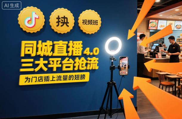 同城直播实操班4.0，三大平台抢流，为门店插上流量的翅膀-财阁
