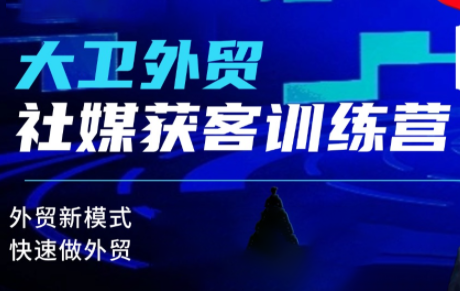 大卫老师·外贸社媒获客独家训练营(更新4月)-财阁