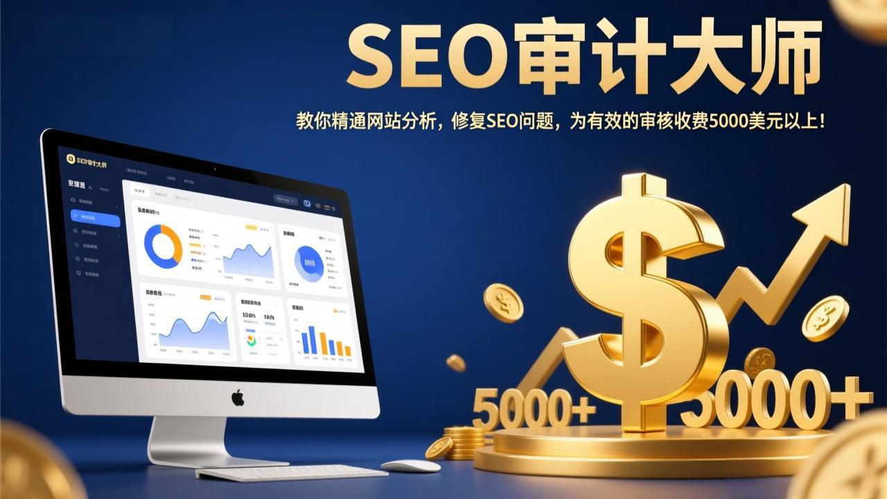 SEO审计大师：教你精通网站分析，修复SEO问题，为有效的审核收费5000美元以上！-财阁