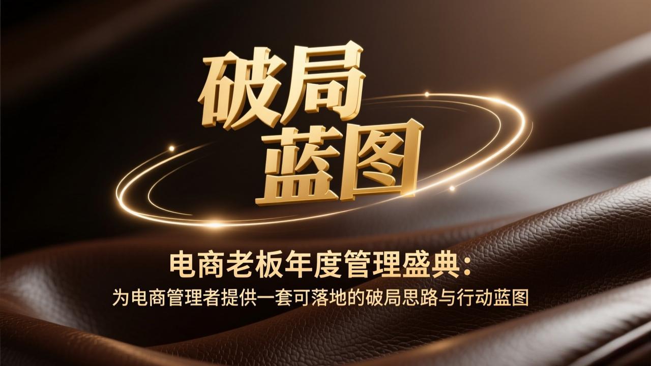 电商老板年度管理盛典：为电商管理者提供一套可落地的破局思路与行动蓝图-财阁