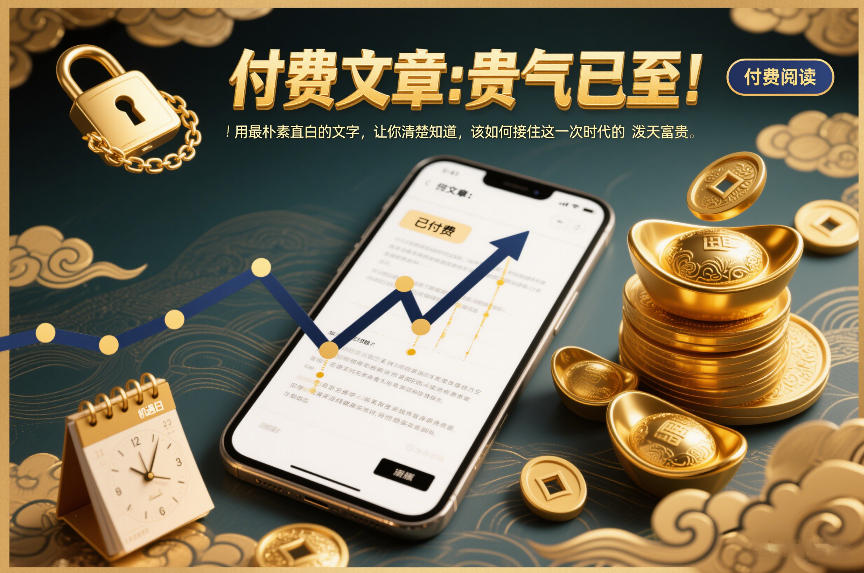 付费文章：贵气已至！用最朴素直白的文字，让你清楚知道，该如何接住这一次时代的泼天富贵-财阁