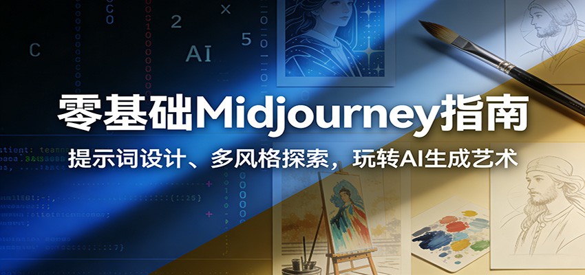 零基础Midjourney指南：提示词设计、多风格探索，玩转AI生成艺术-财阁