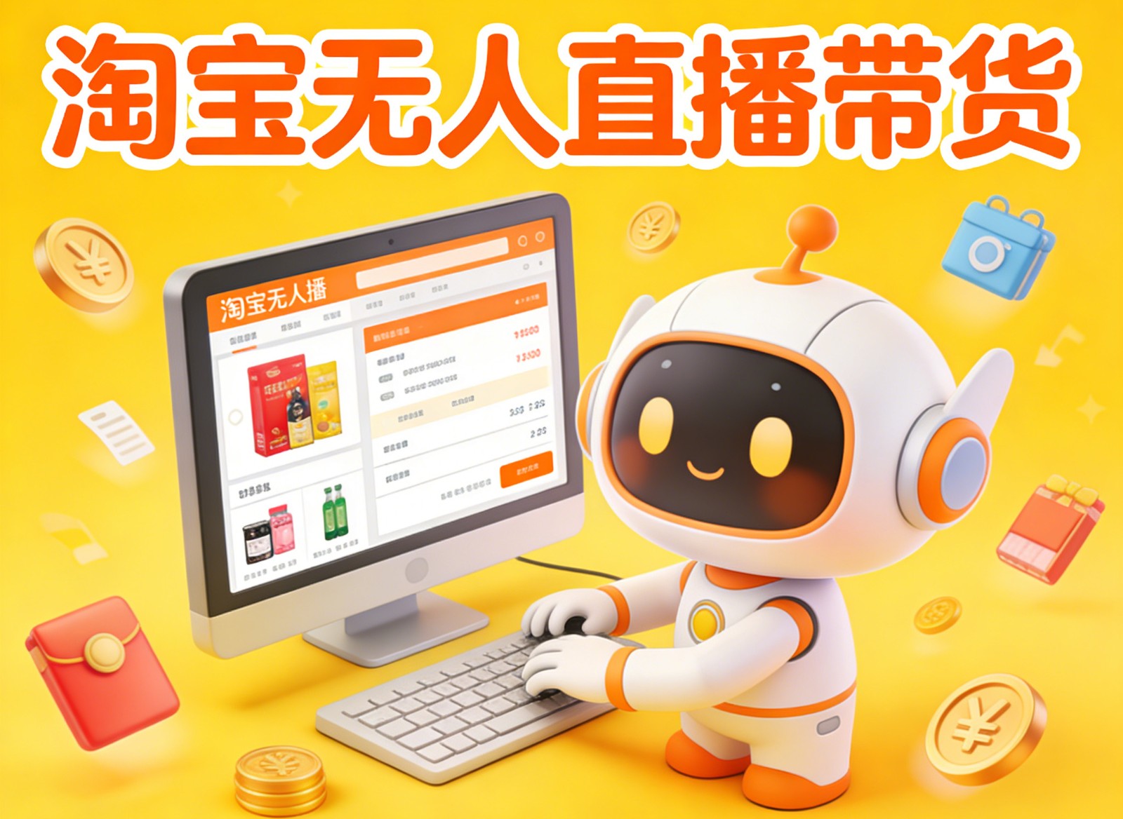 淘宝无人直播带货，24小时自动卖货，月佣金1W+，不违规不封号，不用露脸-财阁