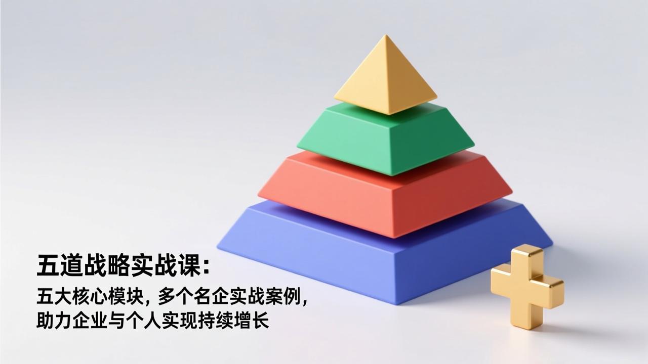 五道战略实战课：五大核心模块，多个名企实战案例，助力企业与个人实现持续增长-财阁