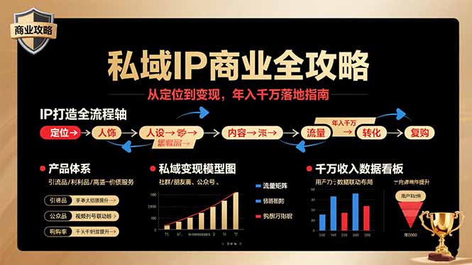 私域IP商业全攻略，从定位到变现，年入千万落地指南-财阁
