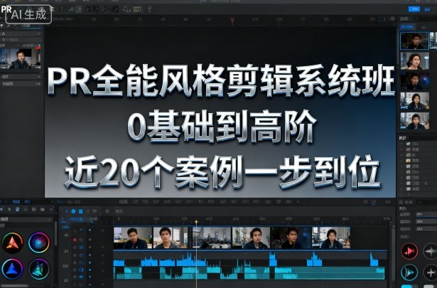 PR全能风格剪辑系统班，0基础到高阶，近20个案例一步到位-财阁