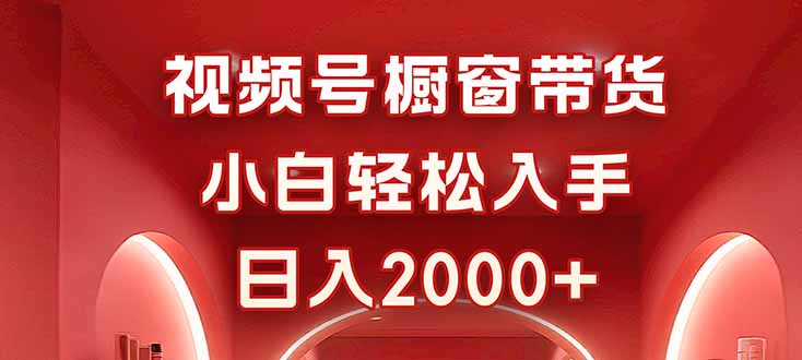 视频号橱窗带货，小白轻松入手，日入2000+-财阁