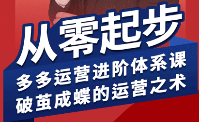 海神·拼多多运营进阶系统课(更新8月)-财阁