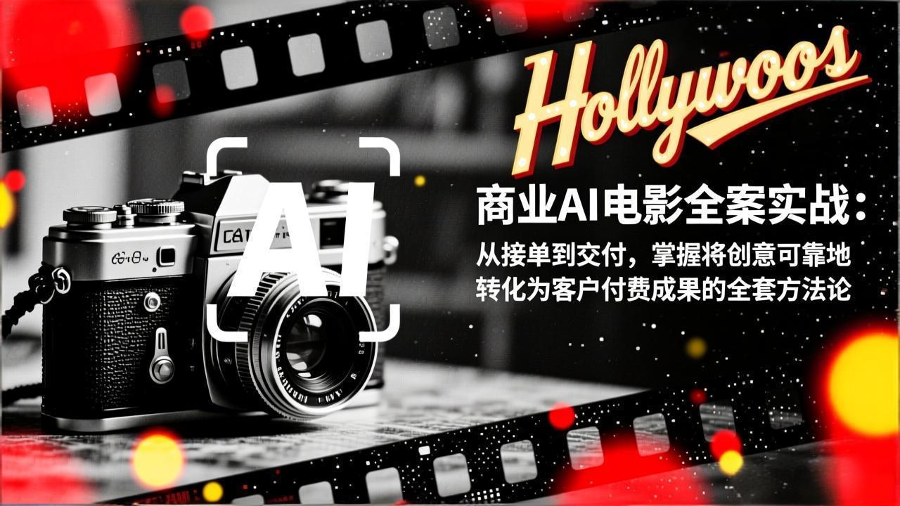 商业AI电影全案实战：从接单到交付，掌握将创意可靠地转化为客户付费成果的全套方法论-财阁