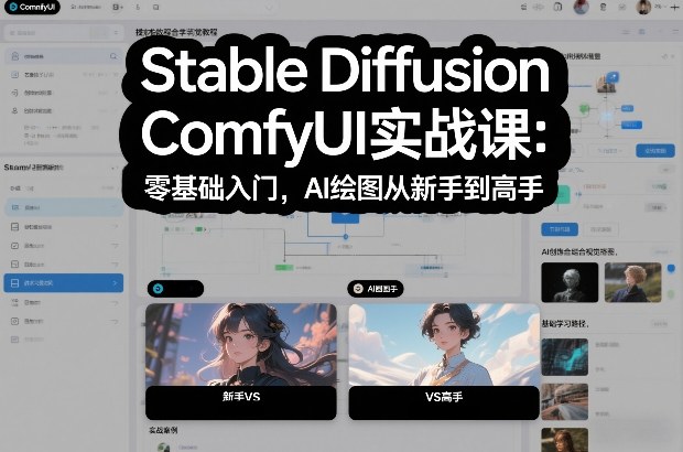 Stable Diffusion ComfyUI实战课：零基础入门，AI绘图从新手到高手-财阁