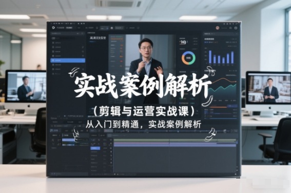 剪辑与运营实战课，从入门到精通，实战案例解析(更新2026)-财阁