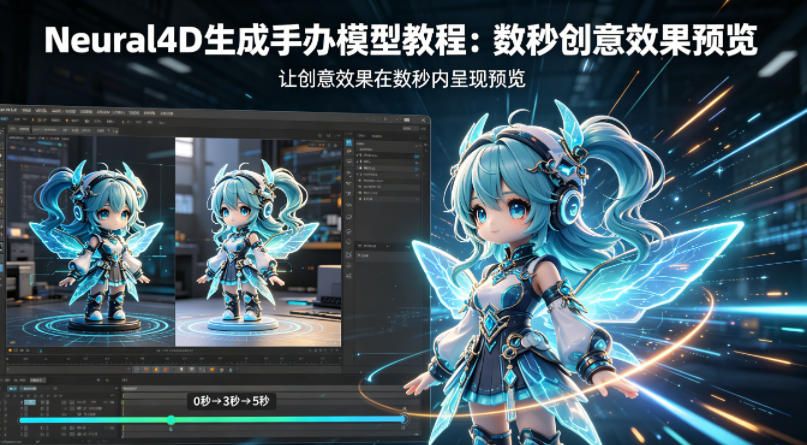 Neural4D生成手办模型教程，让创意效果在数秒内呈现预览-财阁