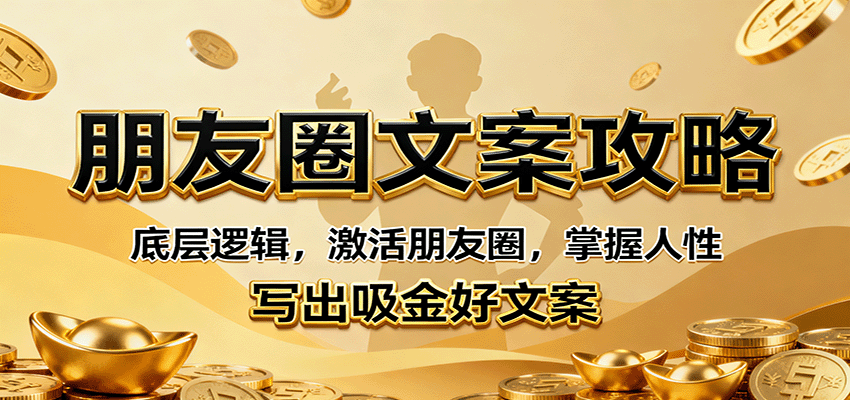 朋友圈文案攻略：底层逻辑，激活朋友圈，掌握人性，写出吸金好文案-财阁
