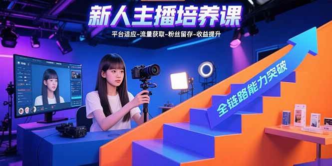 （15701期）新人主播培养课：平台适应-流量获取-粉丝留存-收益提升 全链路能力突破-财阁
