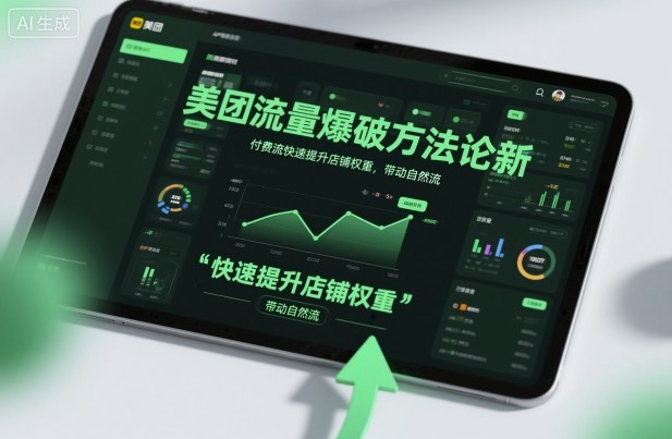 美团流量爆破方法论，付费流快速提升店铺权重，带动自然流-财阁