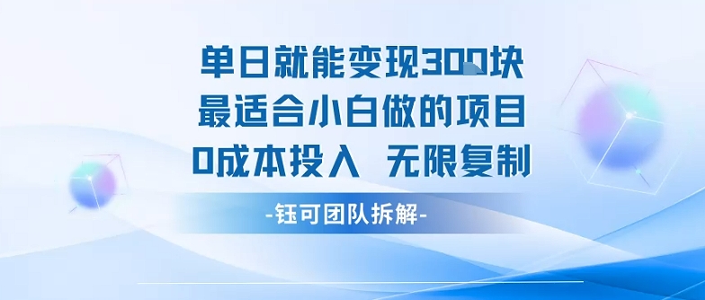 单日就能变现3张最适合小白做的项目0成本投入 无限复制-财阁