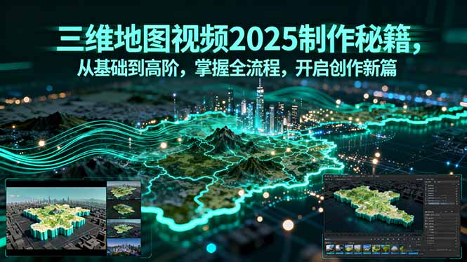 三维地图视频2025制作秘籍，从基础到高阶，掌握全流程，开启创作新篇-财阁