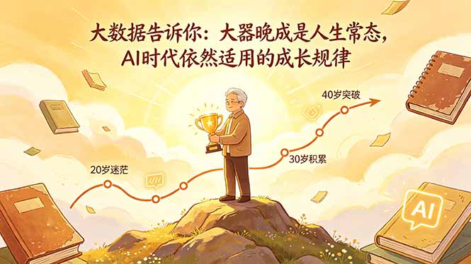 付费文章：大数据告诉你：大器晚成是人生常态，AI 时代依然适用的成长规律-财阁