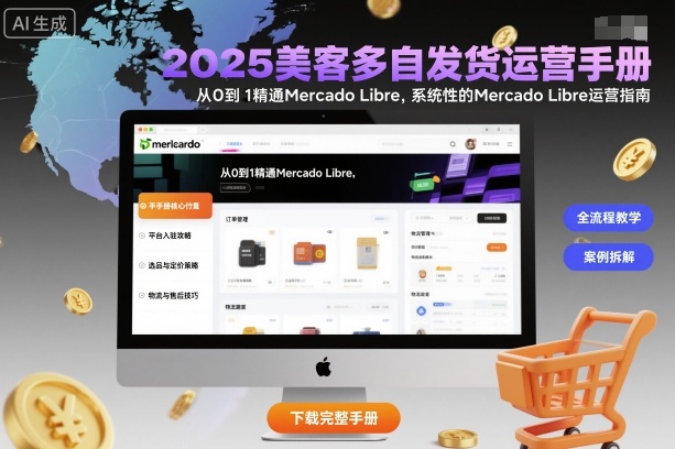 2025美客多自发货运营手册：从0到1精通Mercado Libre，系统性的Mercado Libre运营指南-财阁