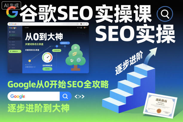 谷歌SEO实操课，Google从0开始SEO全攻略，逐步进阶到大神(更新26年)-财阁