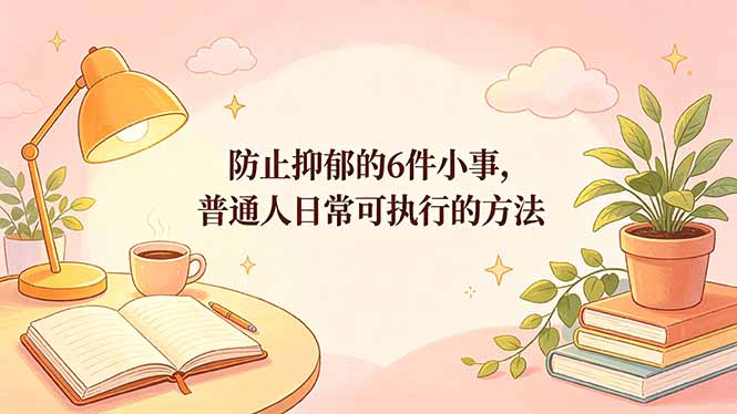 付费文章：防止抑郁的6件小事，普通人日常可执行的方法-财阁
