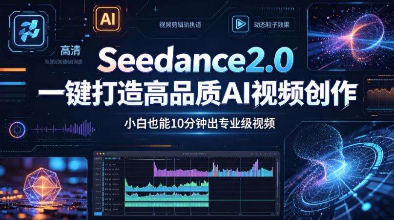Seedance2.0一键打造高品质AI视频创作，小白也能10分钟出专业级视频-财阁
