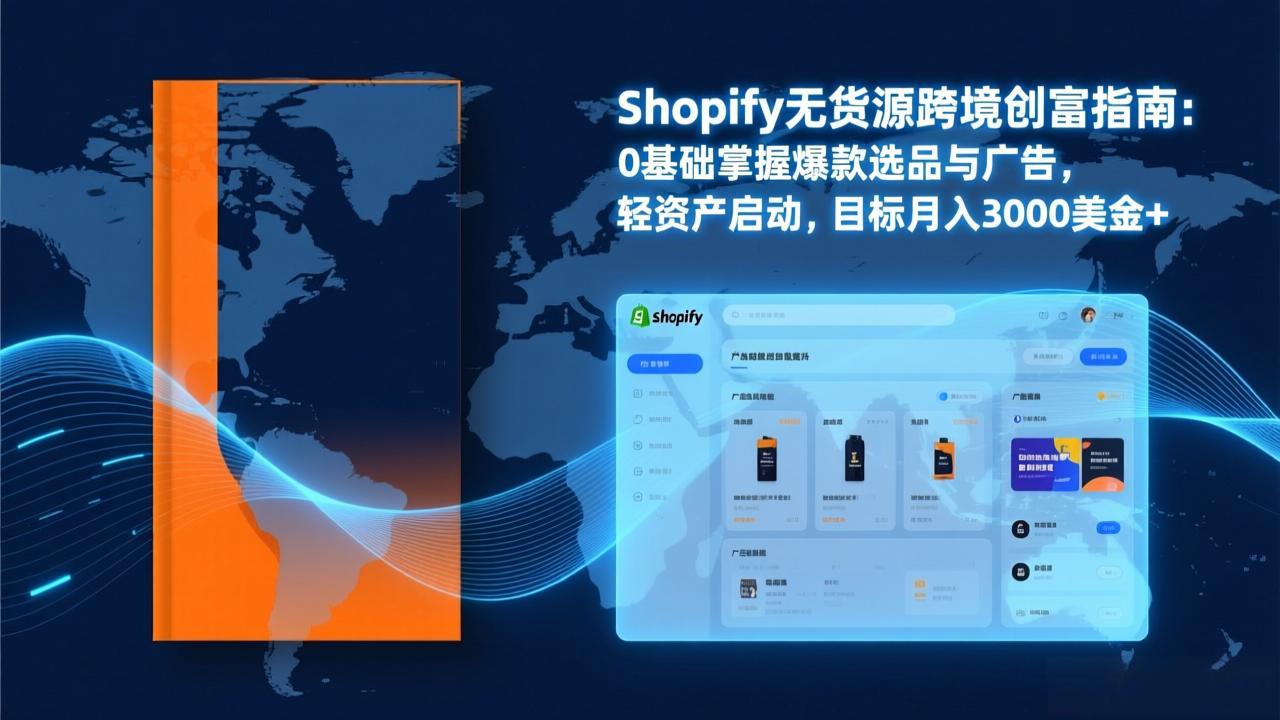 Shopify爆款打法实战：从选品到广告投放，复制爆款模型，驱动独立站月销售额破万刀-财阁