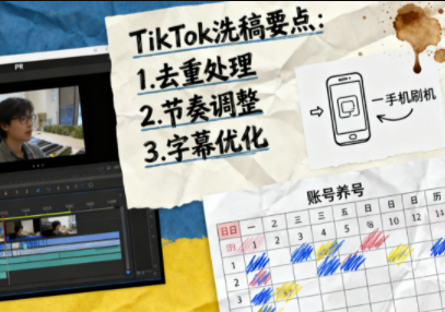 TikTok洗稿剪辑全流程课-财阁