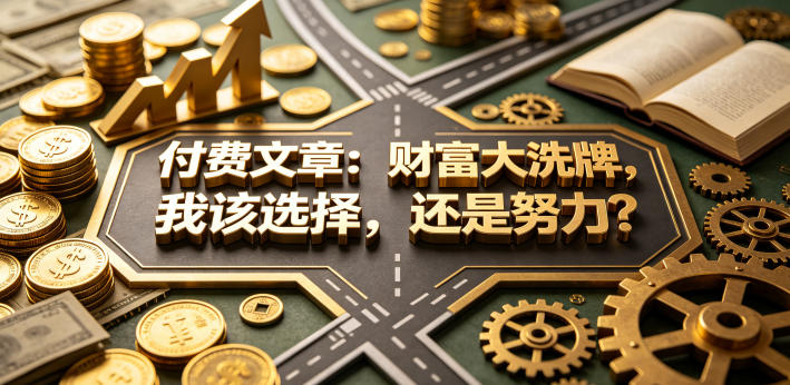 付费文章：财富大洗牌，我该选择，还是努力？-财阁