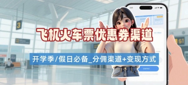 学生党必看！机票火车票优惠券申请渠道 + 项目打法，开学季节日速存-财阁