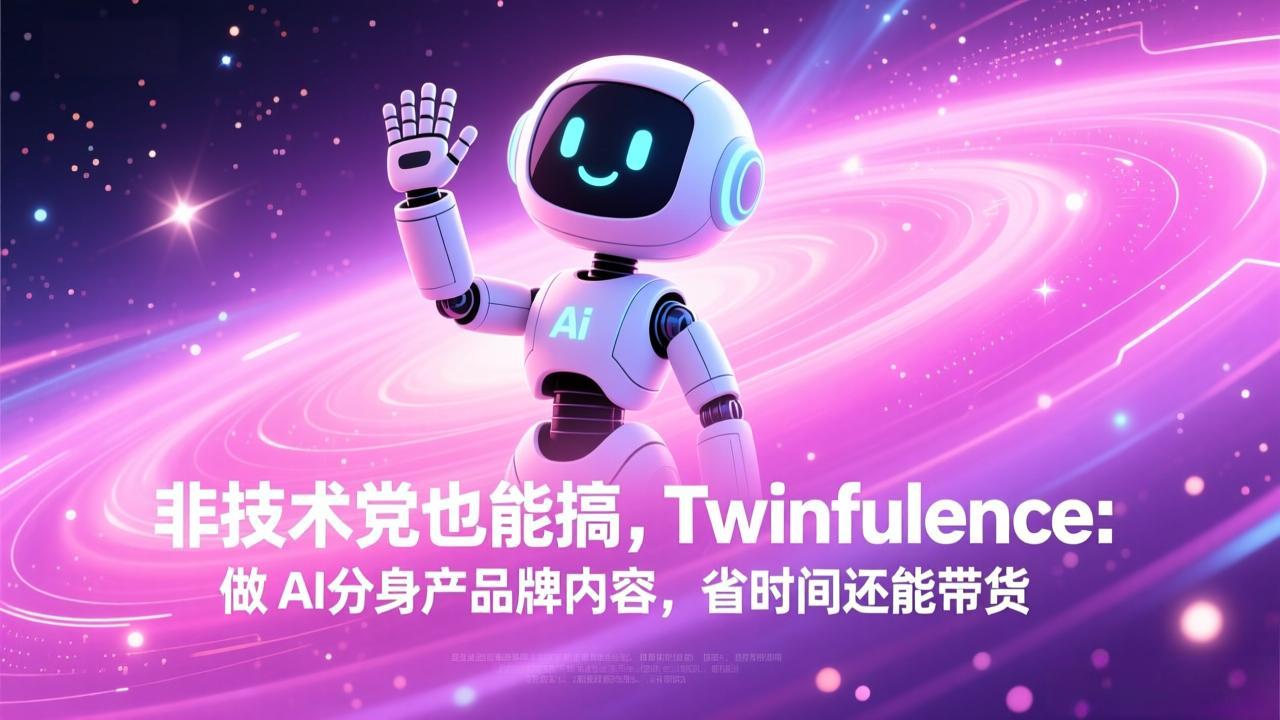 非技术党也能搞!Twinfluence:做 AI 分身产品牌内容,省时间还能带货-财阁