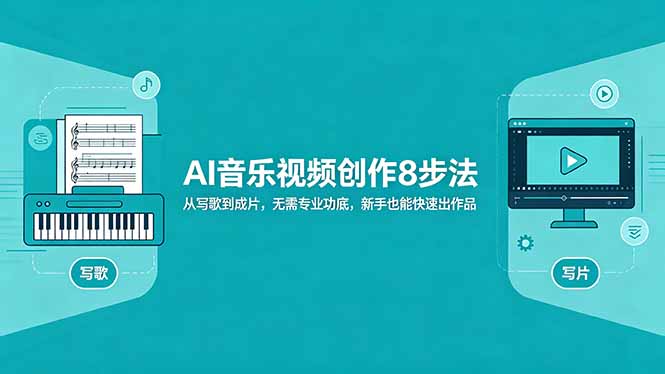 AI音乐视频创作8步法：从写歌到成片，无需专业功底，新手也能快速出作品-财阁