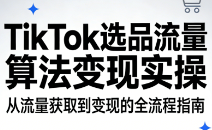 TikTok选品流量算法变现实操-财阁